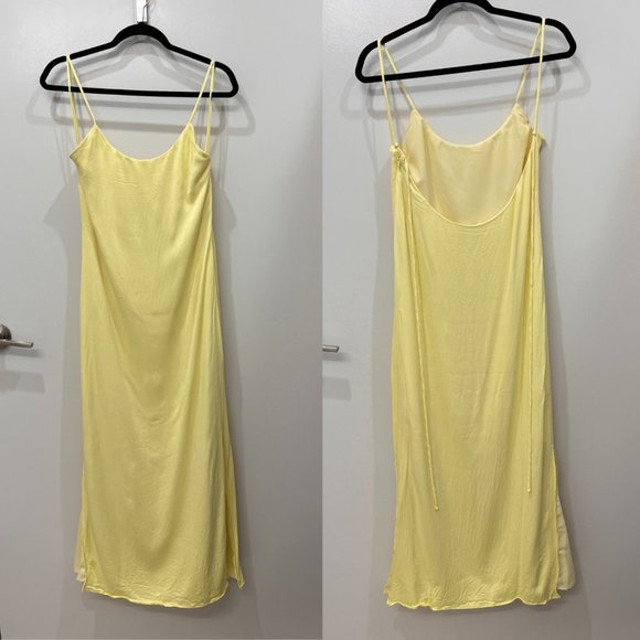 Something Navy Dresses & Skirts - Yellow Something Navy Silky Essential Slip Dress Size M